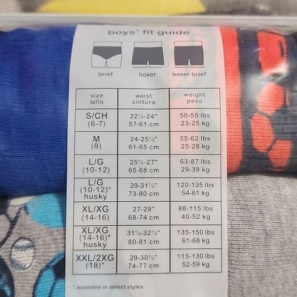 Wonder Nation Boys Underwear, Soft Cotton Boxer Briefs, 10-Pack Size XL (14-16) - Picture 3 of 5